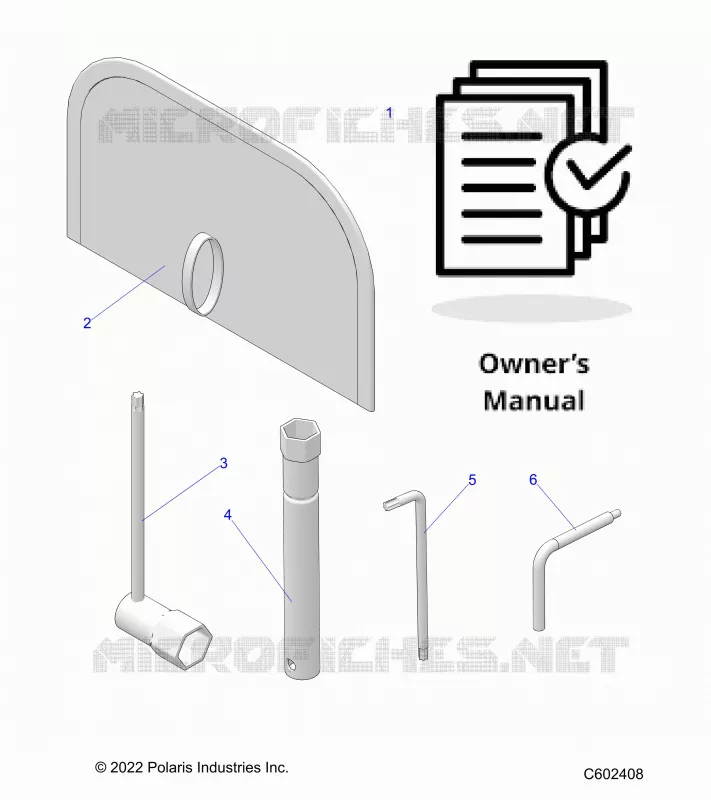 REFERENCE, TOOLS AND MANUEL DU PROPRIETAIRE