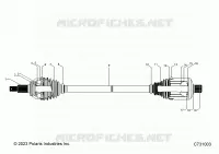 SYSTÃˆME DE TRANSMISSION, REAR HALF SHAFT
