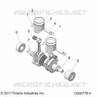 ENGINE, PISTON ET VILEBREQUIN