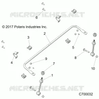 SUSPENSION, FRONT BARRE STABILISATRICE