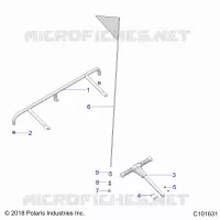 BODY, ACCESSORY PARE CHOCS, FLAG, AND PASS HANDLE