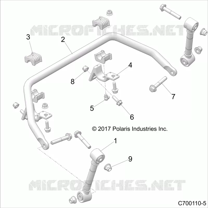SUSPENSION, FRONT BARRE STABILISATRICE- Z21S1E99AR/BR (C700110-5)