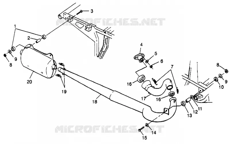 ECHAPPEMENT Scrambler 400L W97BC38C (4939893989A011)