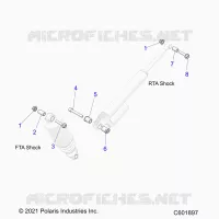 SUSPENSION, SUPPORT AMORTISSEUR , REAR SUSP.