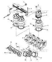 CYLINDRE   COLLECTEUR  SLX 780 B954287 (4933953395B014)
