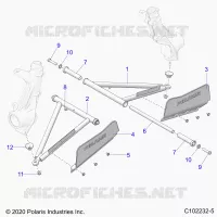 SUSPENSION, A-ARM AND SUPPORT MOUNTING