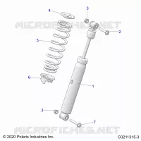 SUSPENSION, AMORTISSEUR ARRIERE