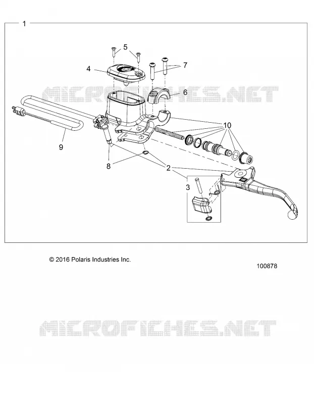 BRAKES, FRONT BRAKE LEVER AND MAITRE CYLINDRE