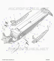 CHASSIS, PROTECTION D'EMBRAYAGE, FOOTRESTS, AND RUNNINGBOARDS