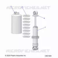 SUSPENSION, AMORTISSEUR AVANT TRACK