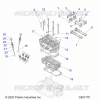 ENGINE, CYLINDER/CULASSE ASM.