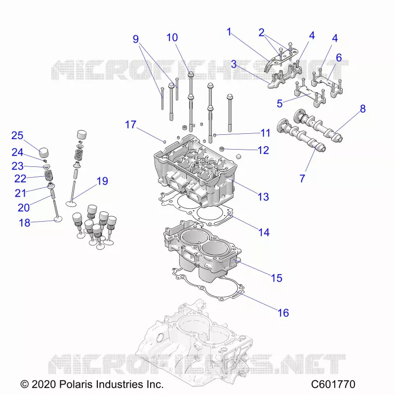 ENGINE, CYLINDER/CULASSE ASM.