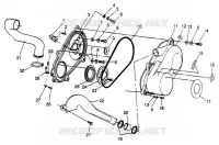 COUVERCLE D'EMBRAYAGE SPORTSMAN 500 W969244 (4936093609C004)