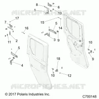 PORTES, REAR, FULL, MOUNTING