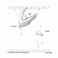 ELECTRICITE, HEADLIGHT AND TAILLIGHT