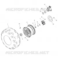 ROUES, REAR TIRE AND BRAKE DISC