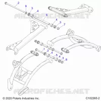 SUSPENSION ARRIERE CONTROL ARM MOUNTING