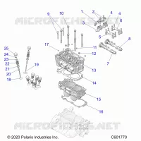 ENGINE, CYLINDER/CULASSE ASM.