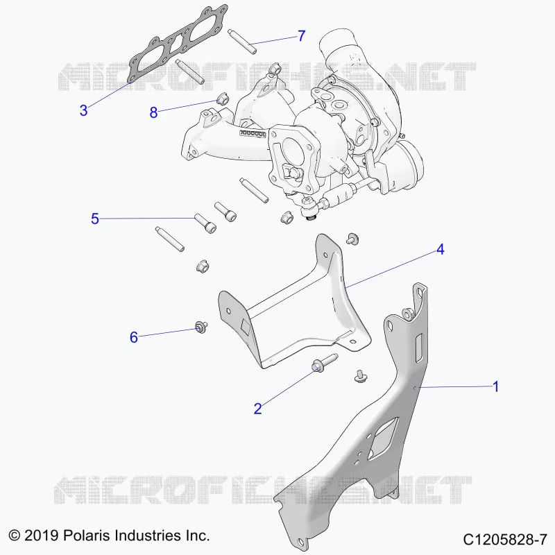 ENGINE, TURBO CHARGER MOUNTING