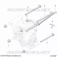 SYSTÃˆME DE TRANSMISSION, REAR GEARCASE, MOUNTING