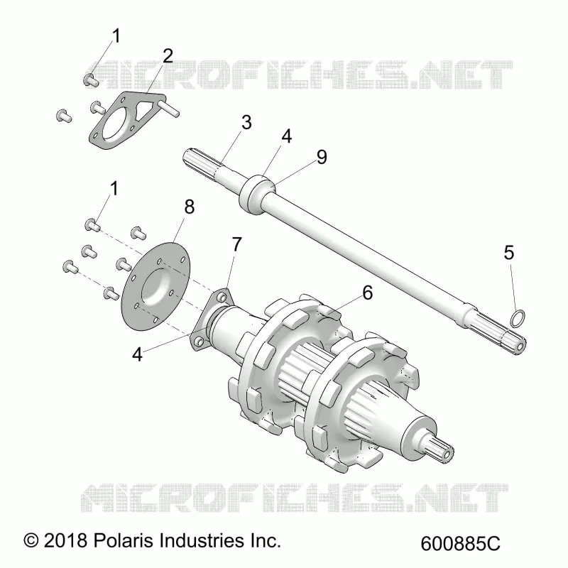 DRIVE TRAIN, JACKSHAFT AND ARBRE DE TRANSMISSION