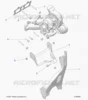ENGINE, TURBO CHARGER MOUNTING