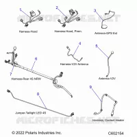 ELECTRICITE, WIRE HARNESSES, HOOD/JUMPERS, GPS