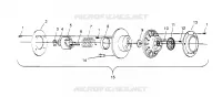 EMBRAYAGE DE TRANSMISSION ASSEMBLY 440 0952760, 440 SKS 0952560,  AND EUROPEAN 440 SKS (4929032903C002)