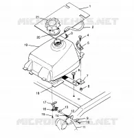 RESERVOIR A CARBURANT Trail Boss W958527 (4930323032A011)