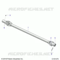 SYSTÃˆME DE TRANSMISSION, PROP SHAFT, FRONT