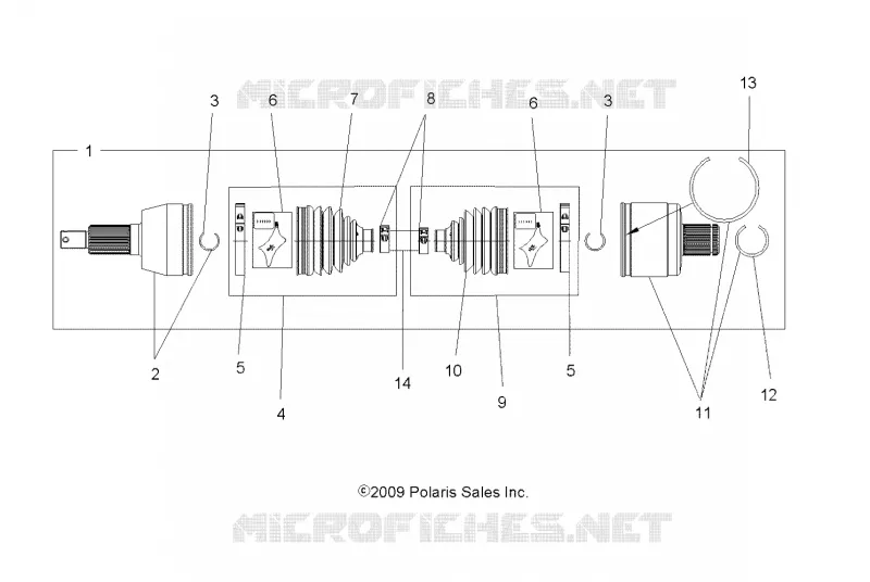 DRIVE TRAIN, DRIVE ARBRE DE TRANSMISSION ARRIERE
