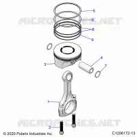 ENGINE, PISTON ET BIELLE