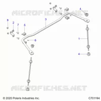 SUSPENSION, REAR BARRE STABILISATRICE