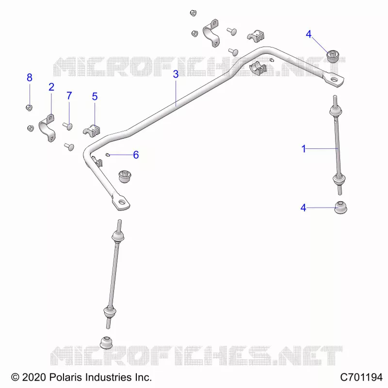SUSPENSION, REAR BARRE STABILISATRICE