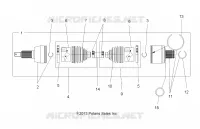 DRIVE TRAIN, DRIVE ARBRE DE TRANSMISSION ARRIERE