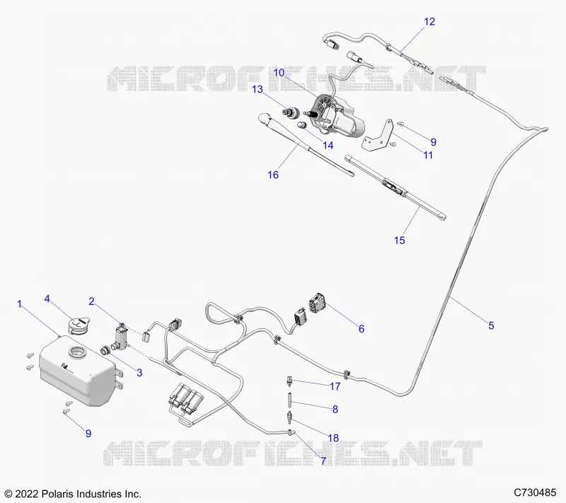 BODY, WATER BOTTLE PUMP ASM AND WIPER KIT