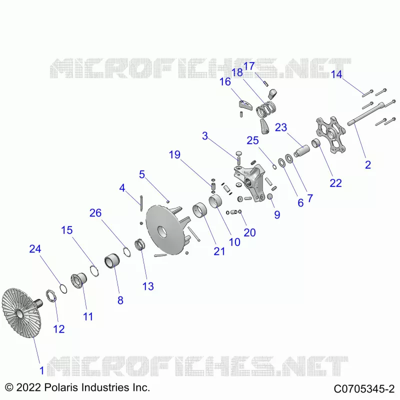SYSTÃˆME DE TRANSMISSION, PRIMARY CLUTCH