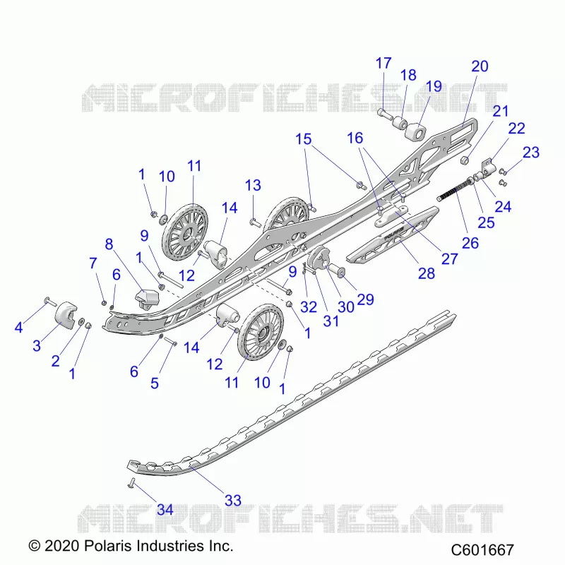 SUSPENSION, RAIL BEAM LH/RH