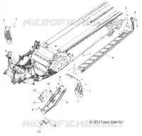 CHASSIS, PROTECTION D'EMBRAYAGE AND REPOSE PIEDS
