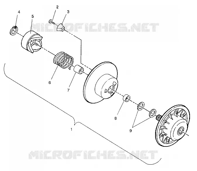 EMBRAYAGE DE TRANSMISSION ASSEMBLY SPORT / 0930443 (4922942294022A)