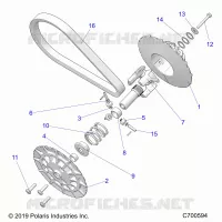 SYSTÃˆME DE TRANSMISSION, SECONDARY CLUTCH