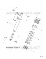 SUSPENSION, AMORTISSEUR AVANT MOUNTING