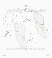 PORTES, REAR, MOUNTING