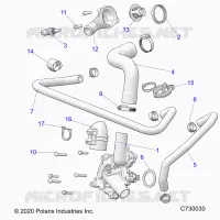 MOTEUR, WATERPUMP AND BYPASS