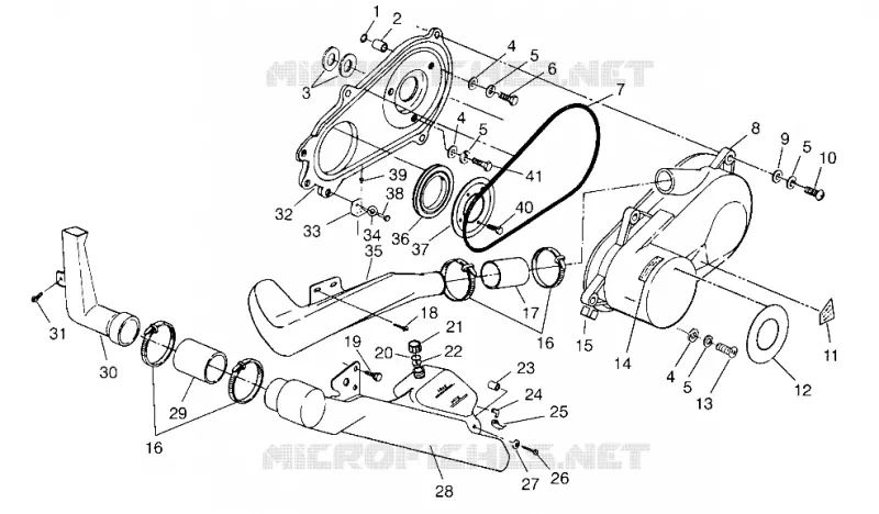 COUVERCLE D'EMBRAYAGE ASSEMBLY XPLORER 4X4 W959140 (4930223022C005)