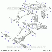 SUSPENSION ARRIERE CONTROL ARM, MOUNTING