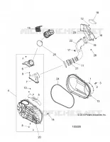 DRIVE TRAIN, COUVERCLE D'EMBRAYAGE AND DUCTING