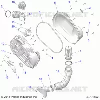SYSTÃˆME DE TRANSMISSION, CLUTCH COVER AND DUCTING