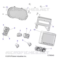 OPT, ELECTRICITE, DASH GUAGE/SWITCHES RIDE COMMAND PREP.PREP AUDIO