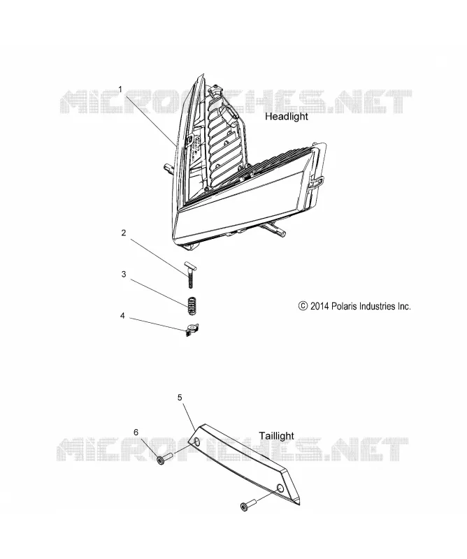 ELECTRICITE, HEADLIGHT AND TAILLIGHT